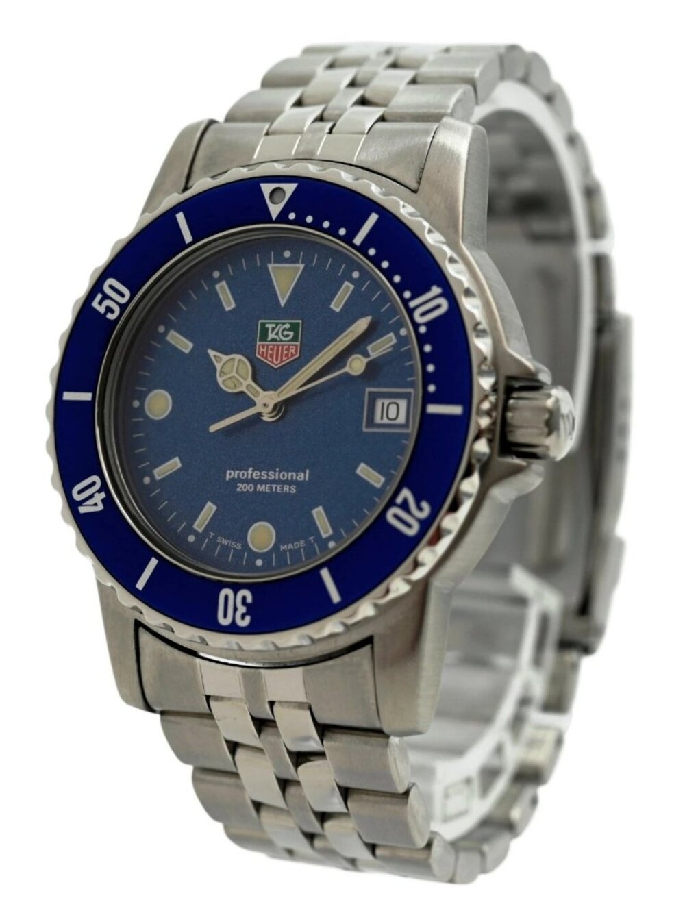 Tag Heuer 37mm Men's 1500 Series Professional Blue Dial Watch! Ref: WD1214-G-20!